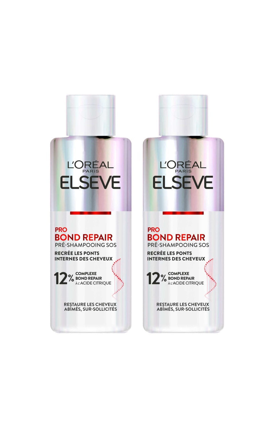 2 pré-shampoings - Acide citrique - Cheveux abimés & sur-sollicités - 200 ml