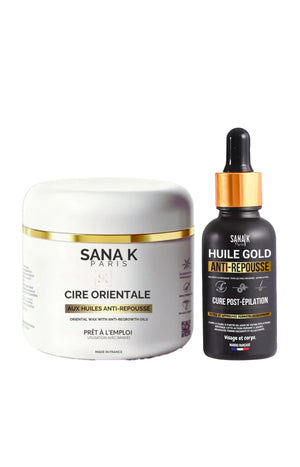 Duo anti repousse - huile gold & cire orientale 700 g