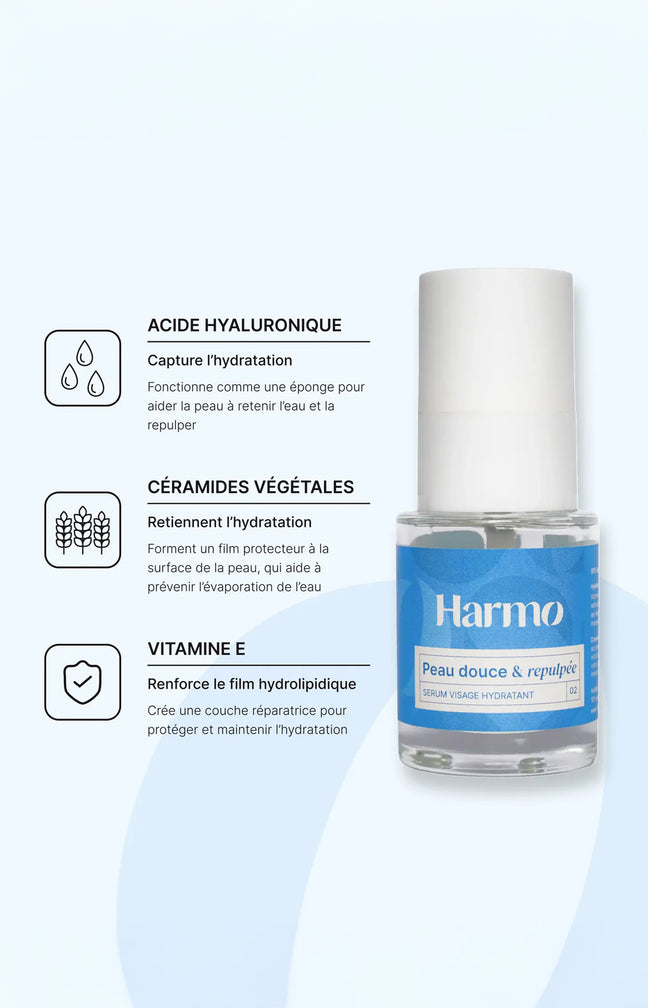 Sérum hydratant - Acide hyaluronique & vitamine E - Visage - 30 ml