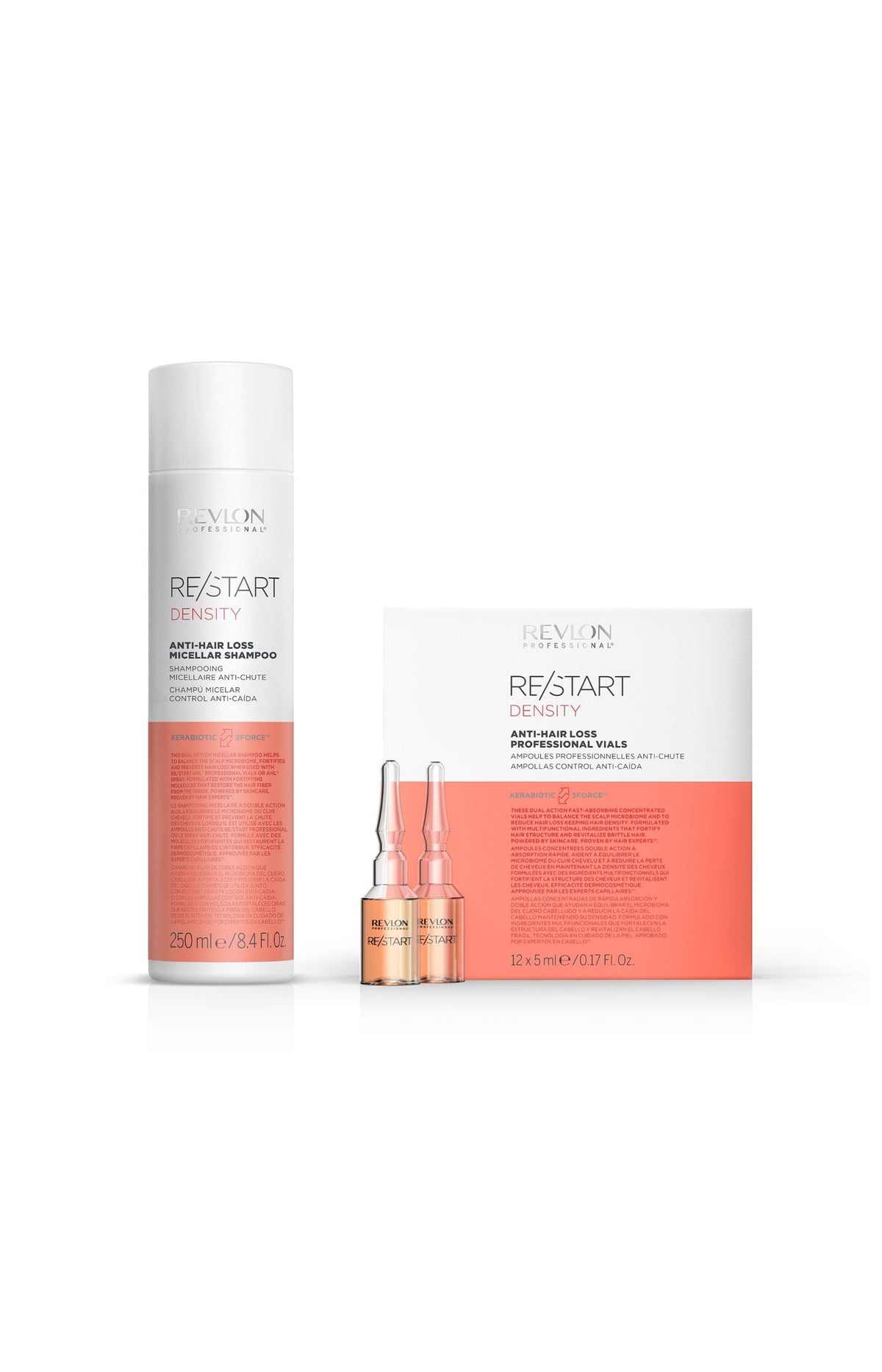 Coffret Restart - Shampoing Restart 250 ml & Traitement intensif à ampoules 12 x 5 ml