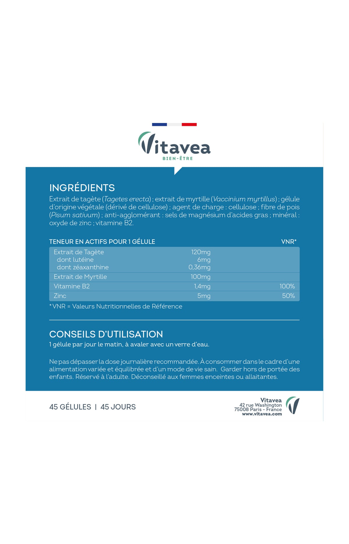 Cure confort oculaire - Zinc & vitamine B2 - 45 jours
