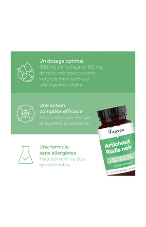 Cure detox foie - Artichaut & radis noir - 3 mois