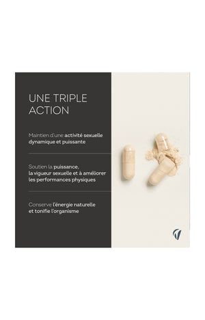 Tonifiants sexuels intenses - Maca & gingembre - Homme - 2 mois