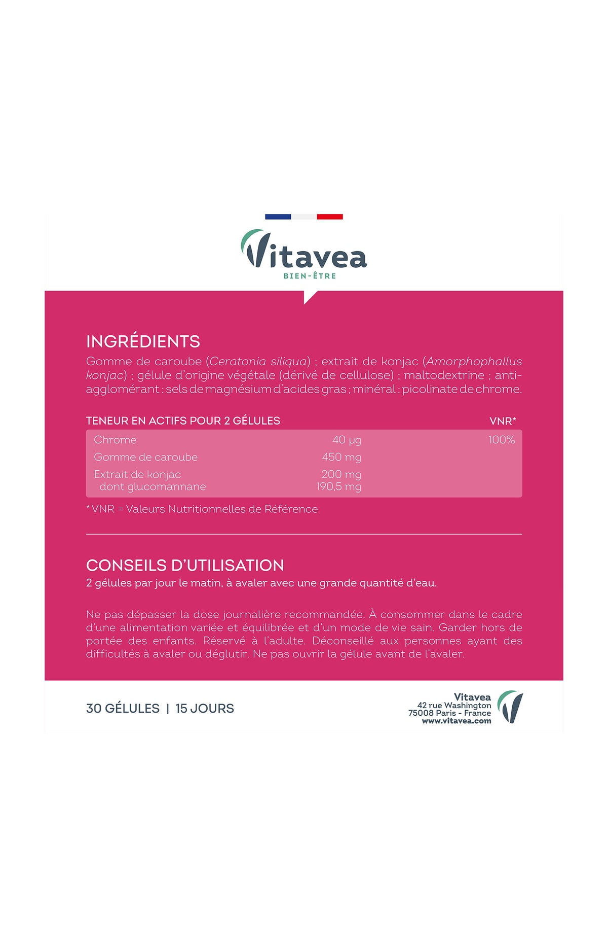 Cure coupe-faim - Caroub & konjac - 15 jours