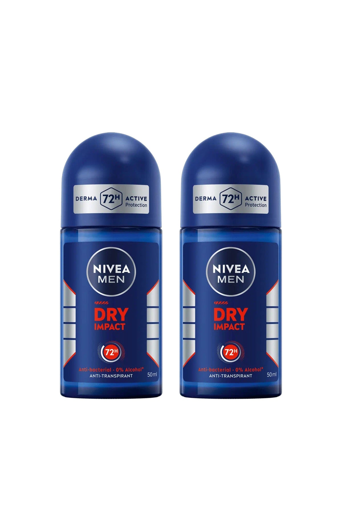 2 déodorants bille anti-transpirants - Dry Impact 72 h - 50 ml