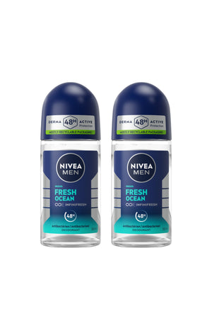2 déodorants bille 48 h - Fresh Ocean - Homme - 50 ml