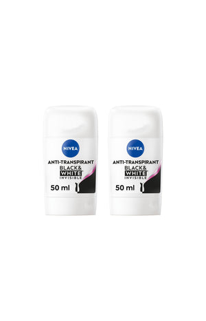 2 déodorants stick 72 h - Black & White - 50 ml