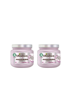 2 masques remède lissant 72h - Eau de riz & amidon - 340 ml