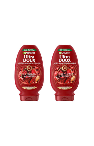 2 après-shampoings couleur - Huile d'argan & cranberry - 250 ml