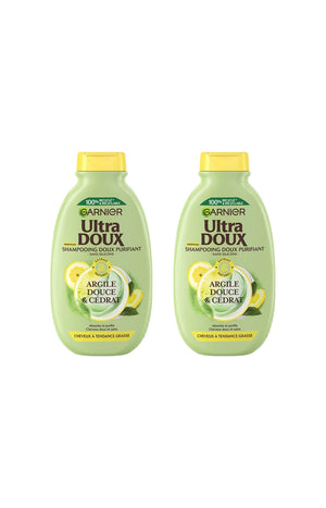 2 shampoings doux purifiants - Argile douce & cédrat - 300 ml
