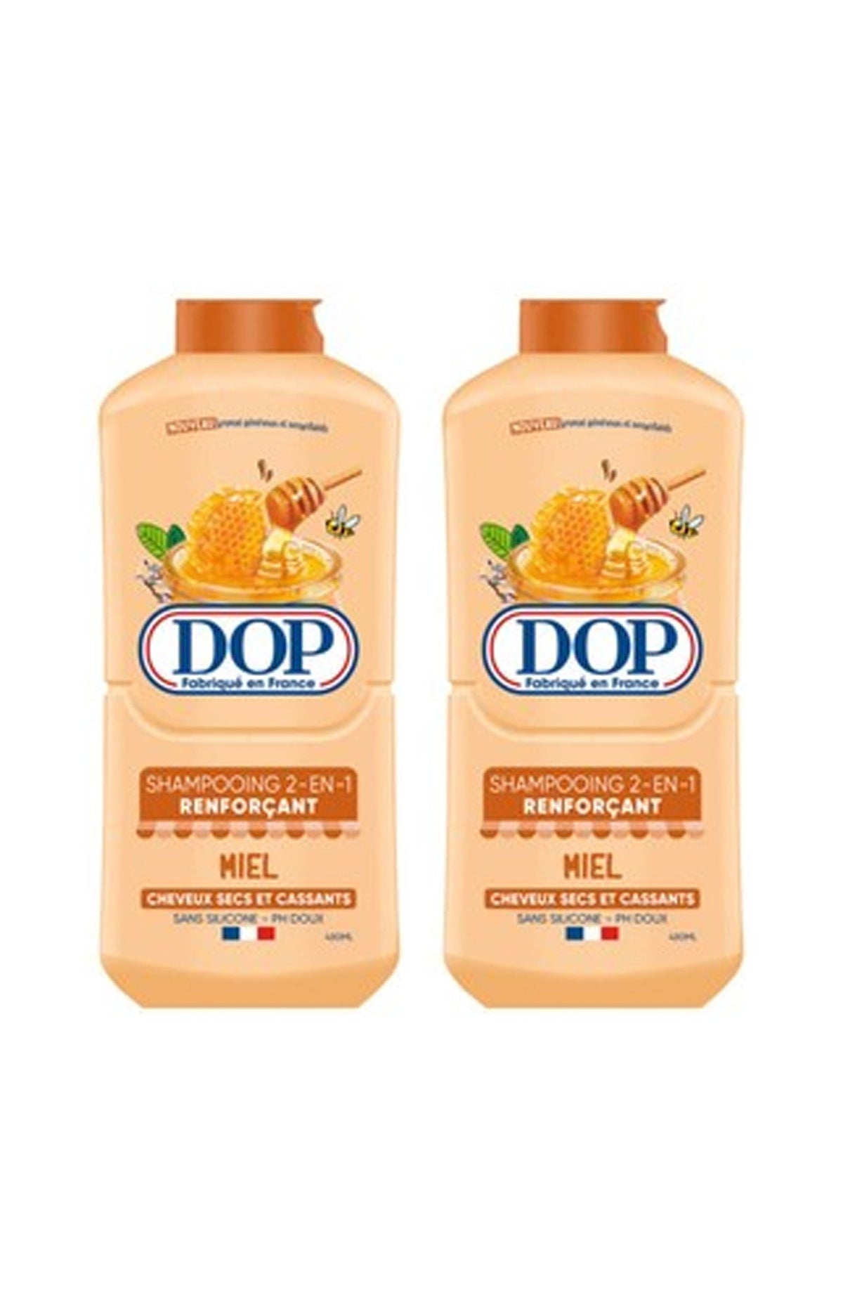 2 shampoings 2-en-1 - Miel - 480 ml