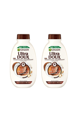 2 shampoings - nourrissants - Lait de coco & Macadamia - 400 ml