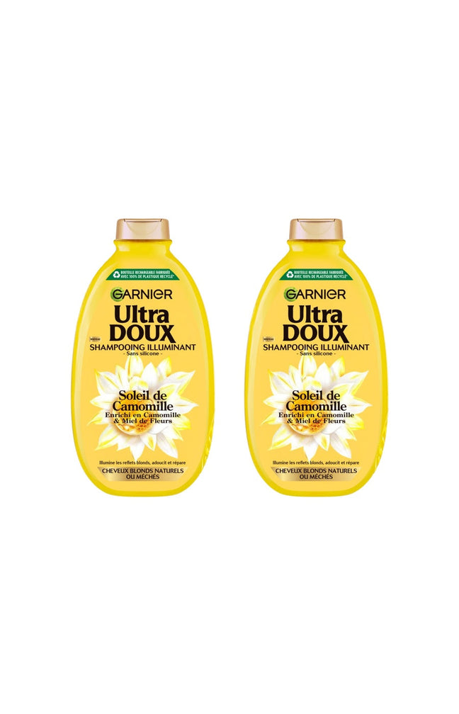 2 shampoings illuminants - Camomille & Miel de fleurs - 600 ml