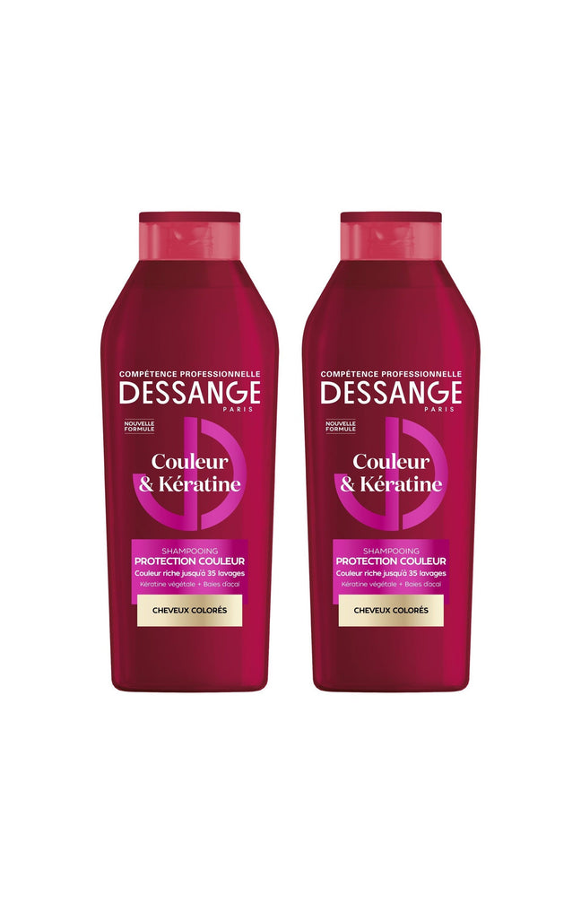2 shampoings protection couleur - Couleur & Kératine - 280 ml