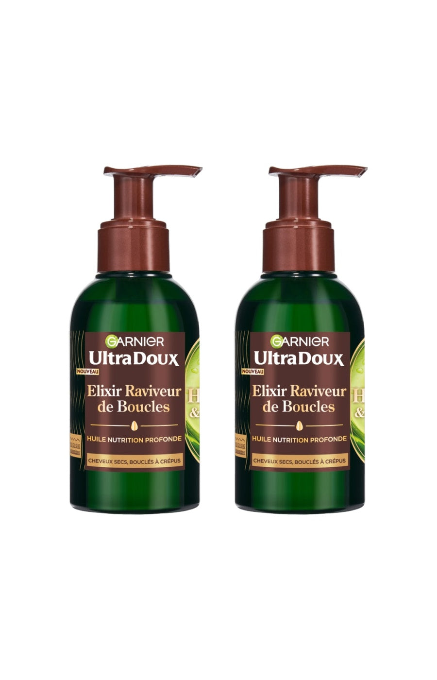 2 huiles nourrissantes - Élixir raviveur de boucles - 120 ml