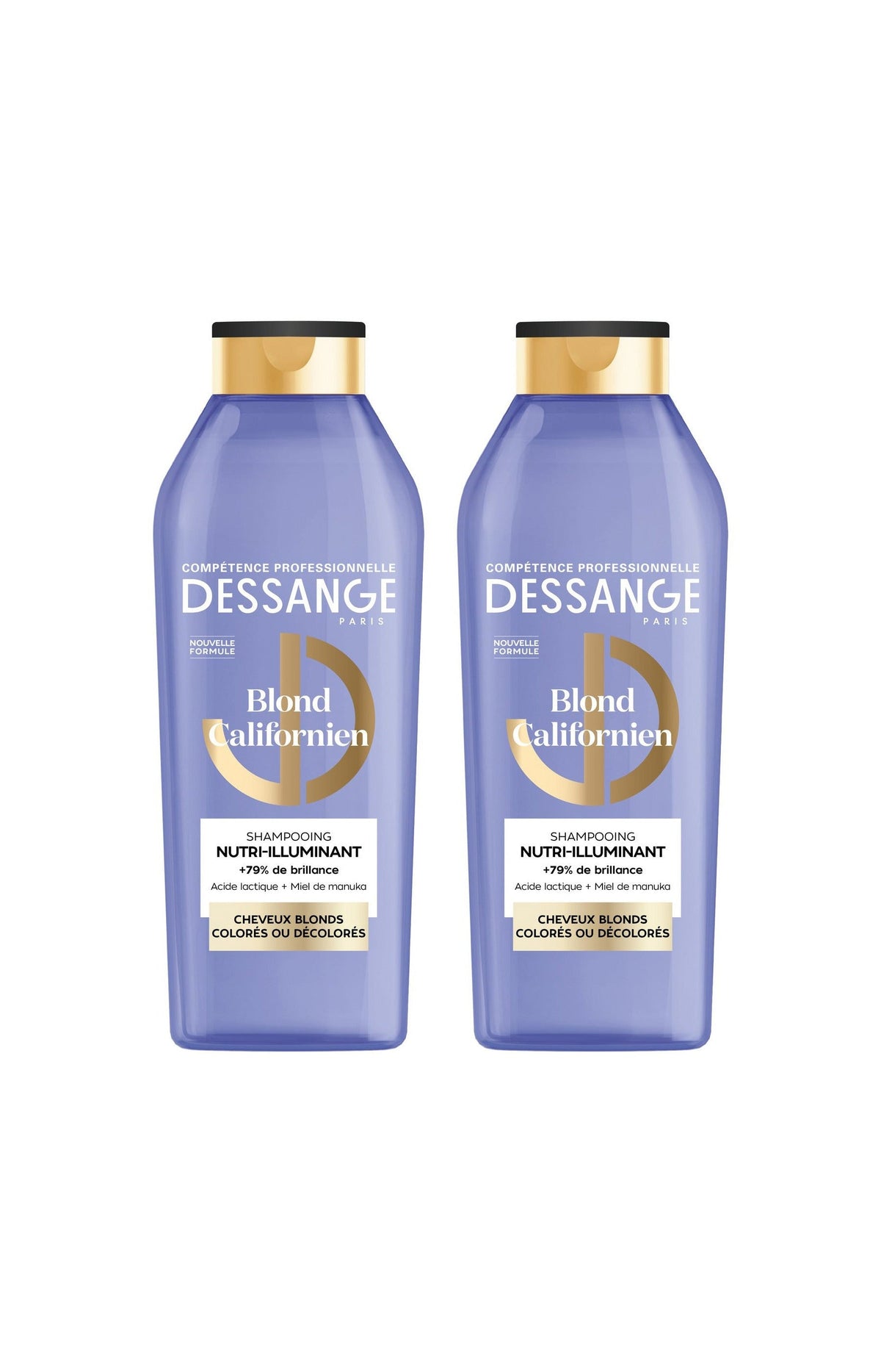2 shampoings nutri-illuminants - Blond Californien - 280 ml