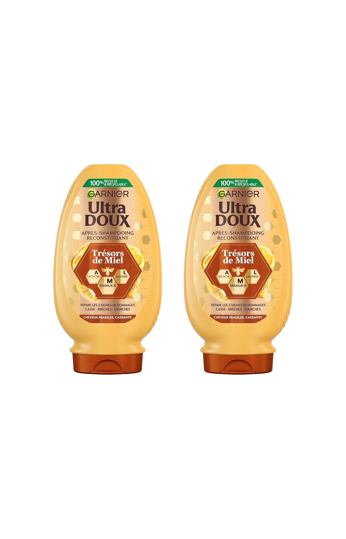 2 après-shampoings reconstituants - Cheveux fragiles, cassants - 250 ml