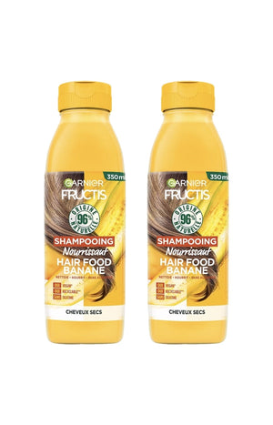 2 shampoings nourrissants - Banane - Cheveux secs - 350 ml