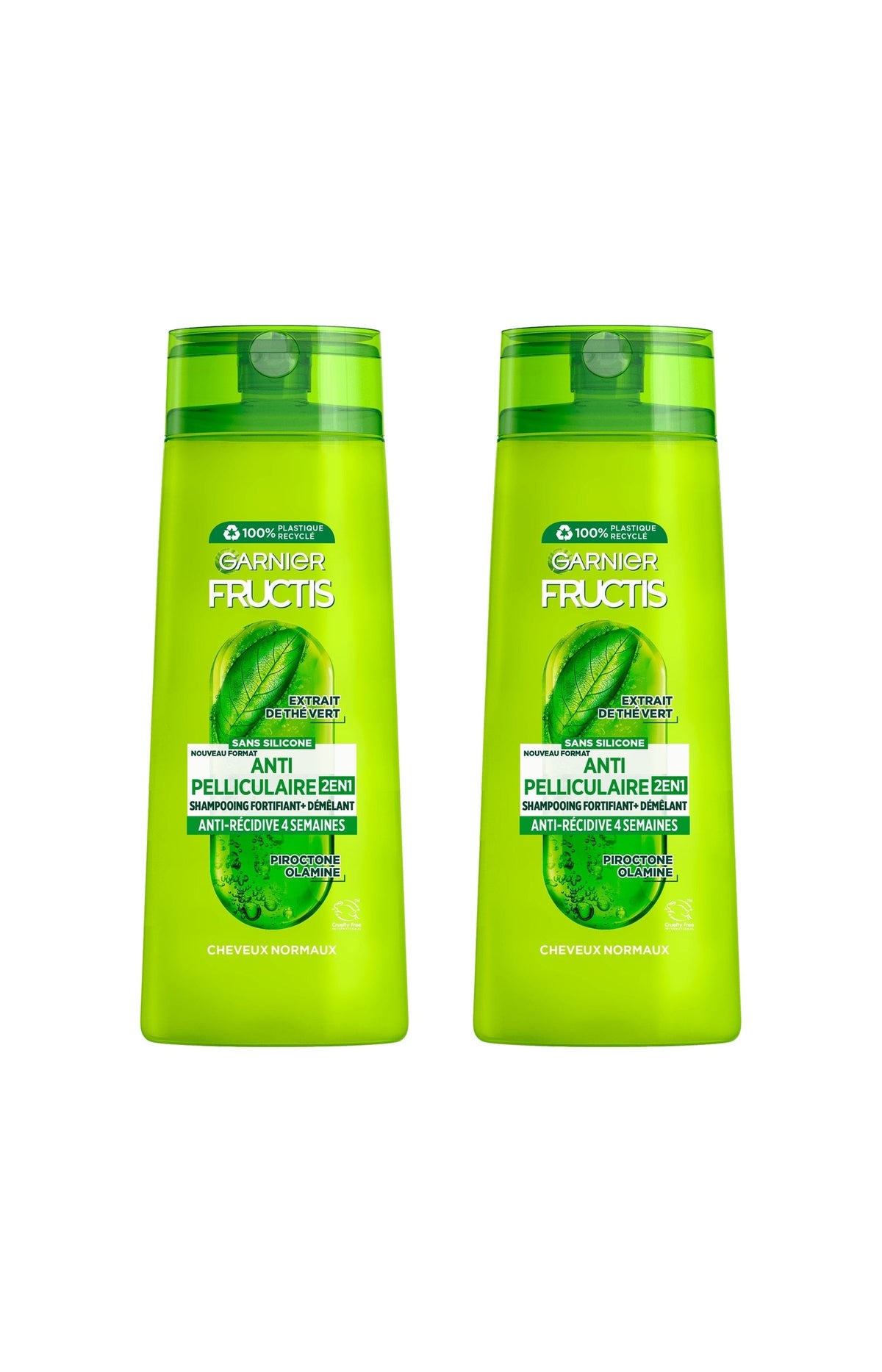 2 shampoings fortifiants sans silicone - Antipelliculaire - 300 ml