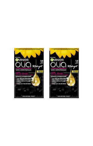 2 kit coloration permanente - Noir absolu