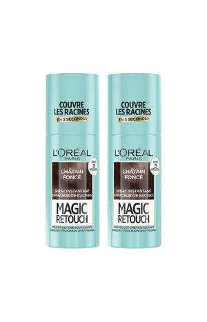 2 sprays colorations racines - Magic Retouch - Châtain foncé