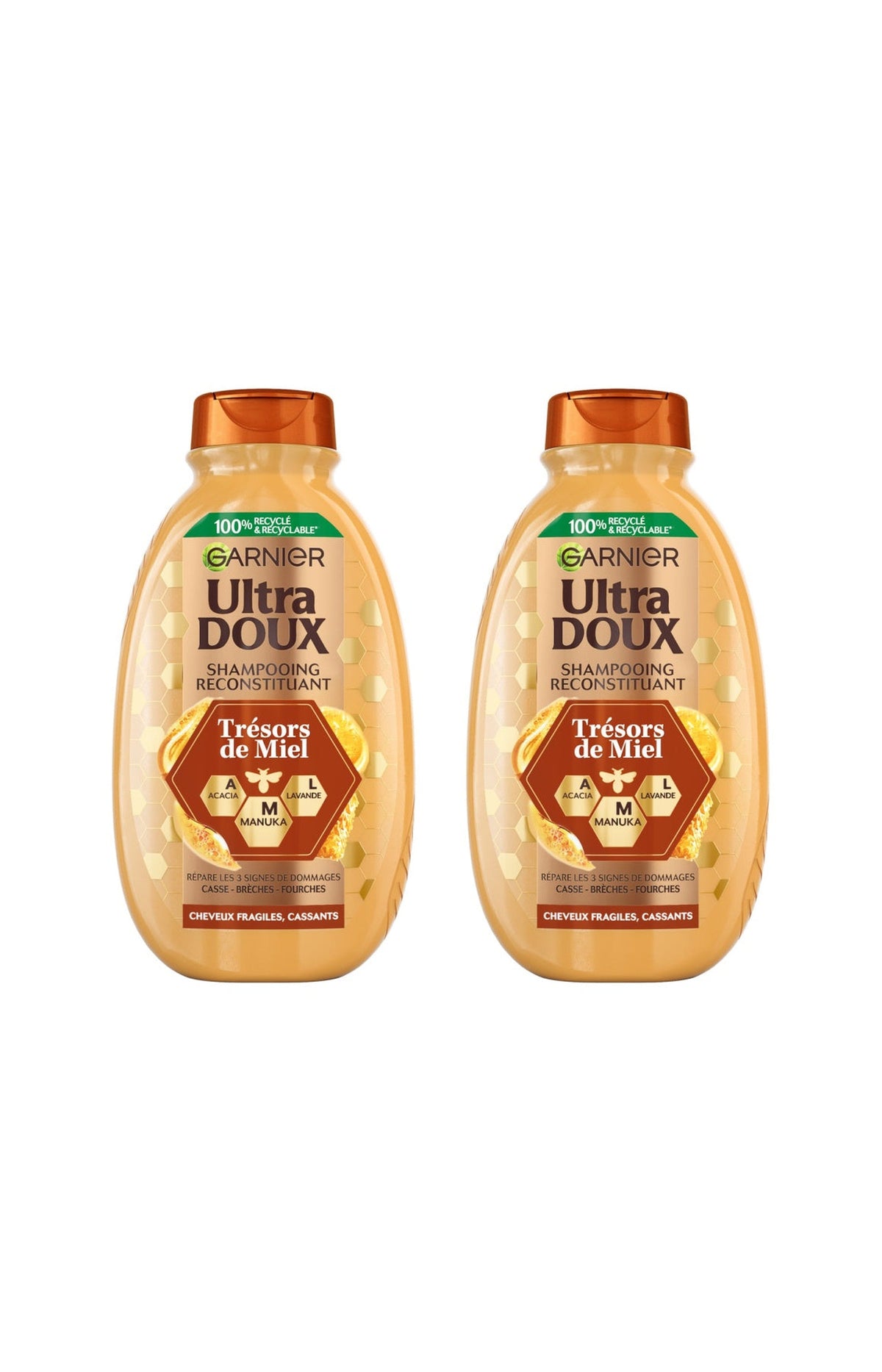 2 shampoings reconstituants - Acacia & Lavande - 400 ml