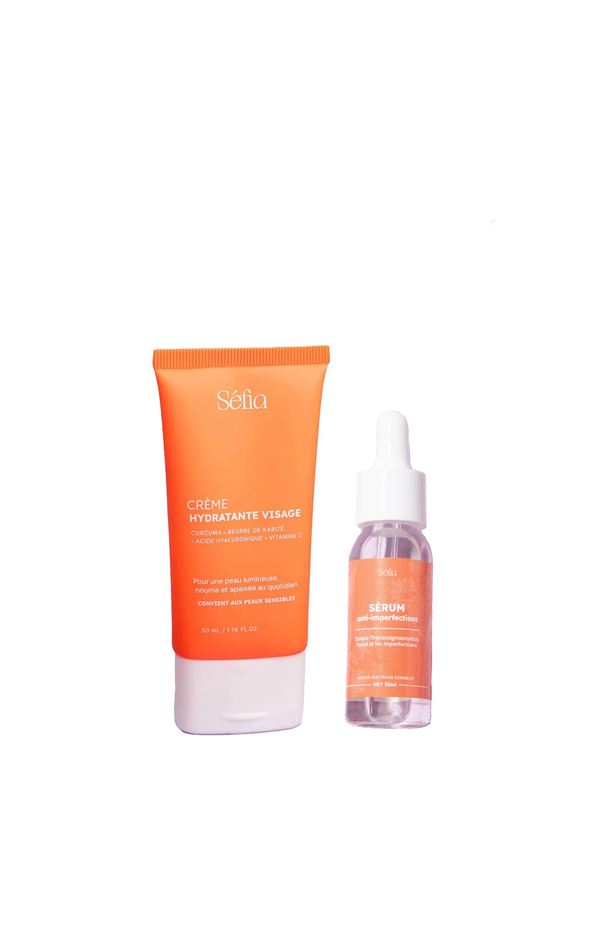 Routine soins - Crème & sérum - Visage
