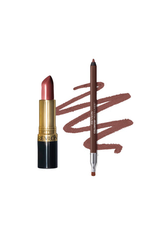 Duo lèvres - Rouge à lèvres & crayon multi-usages - Rum Raisin & Less Traced