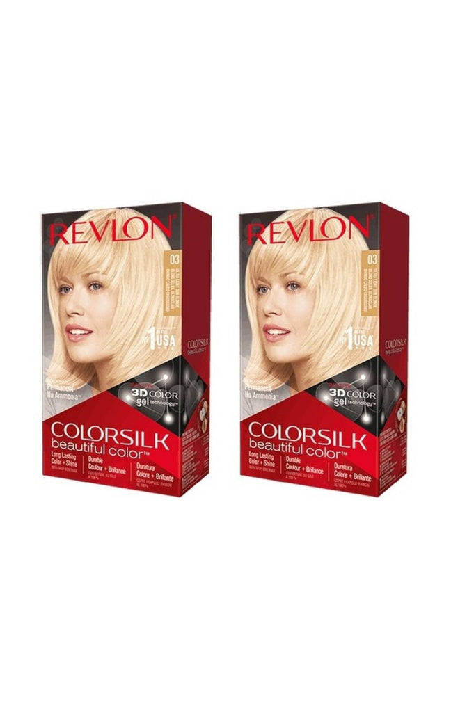 2 colorations permanentes - Colorsilk - 03 Blond Soleil Ultra-Clair