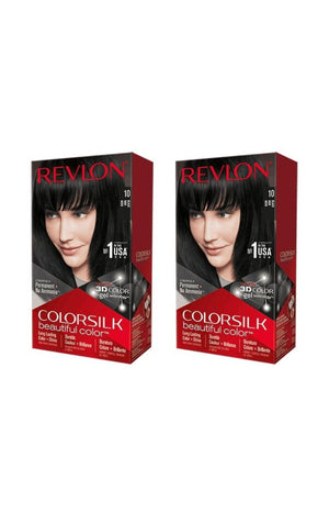 2 colorations permanentes - Colorsilk - 10 Noir