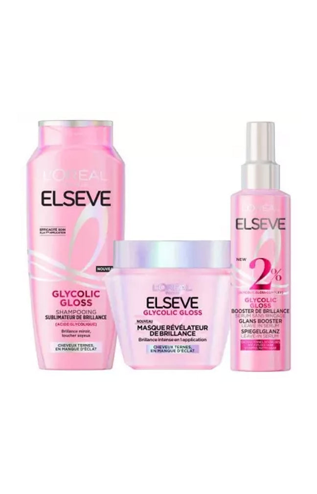 Routine Soin Cheveux Brillants - Elseve Glycolic Gloss