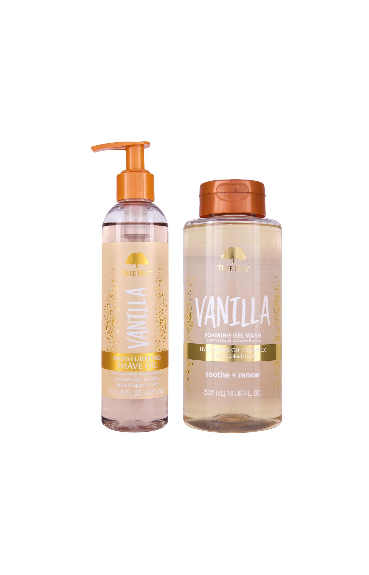 Huile de rasage hydratante & gel douche - Vanille