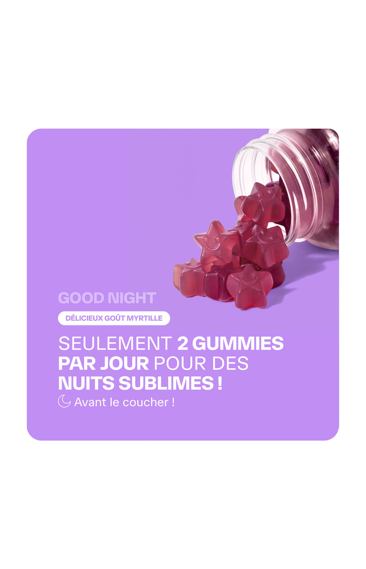 Gummies sommeil - Good night - Myrtille - 3 mois