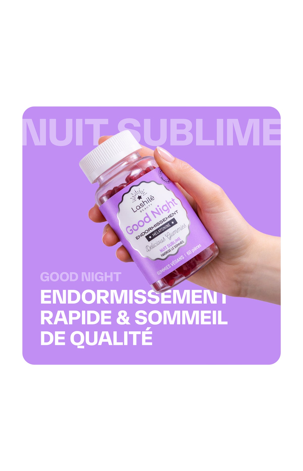 Gummies sommeil - Good night - Myrtille - 3 mois