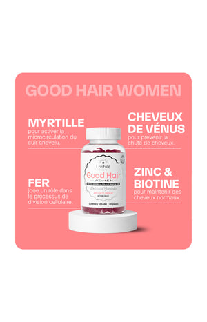 Gummies force des cheveux - Good Hair Women - Fruits rouges - 3 mois