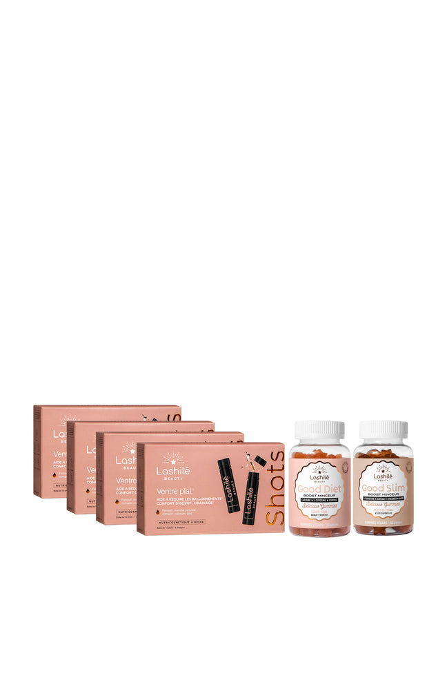 Routine ventre plat - Shots & gummies - 6 produits