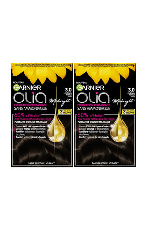 2 kits colorations permanentes - 3.00 châtain foncé pur