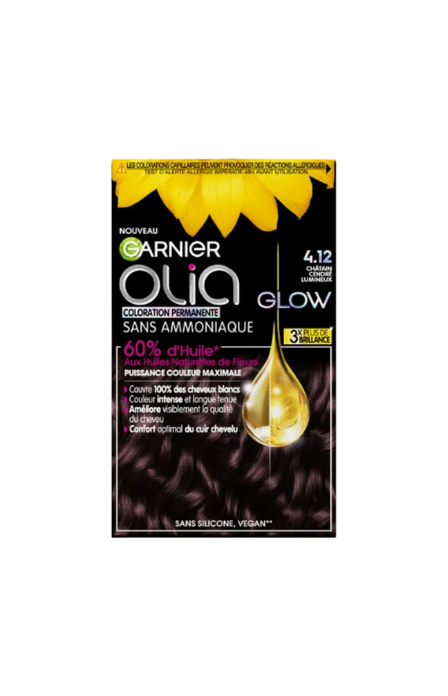2 kits colorations permanentes - 4.12 châtain cendré lumineux