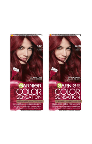 Coloration Permanente - 6.60 Rouge Profond - Color sensation