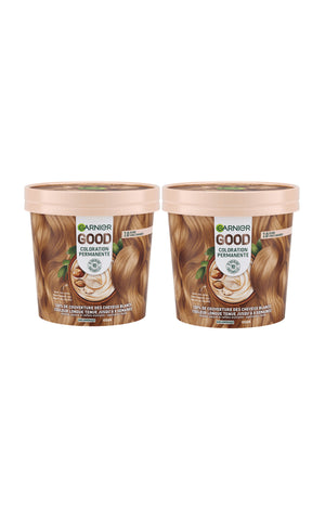 2 colorations permanentes - 7.0 blond foncé amande