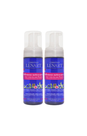 2 mousses nettoyantes démaquillantes tonifiantes - Visage & yeux - 150 ml