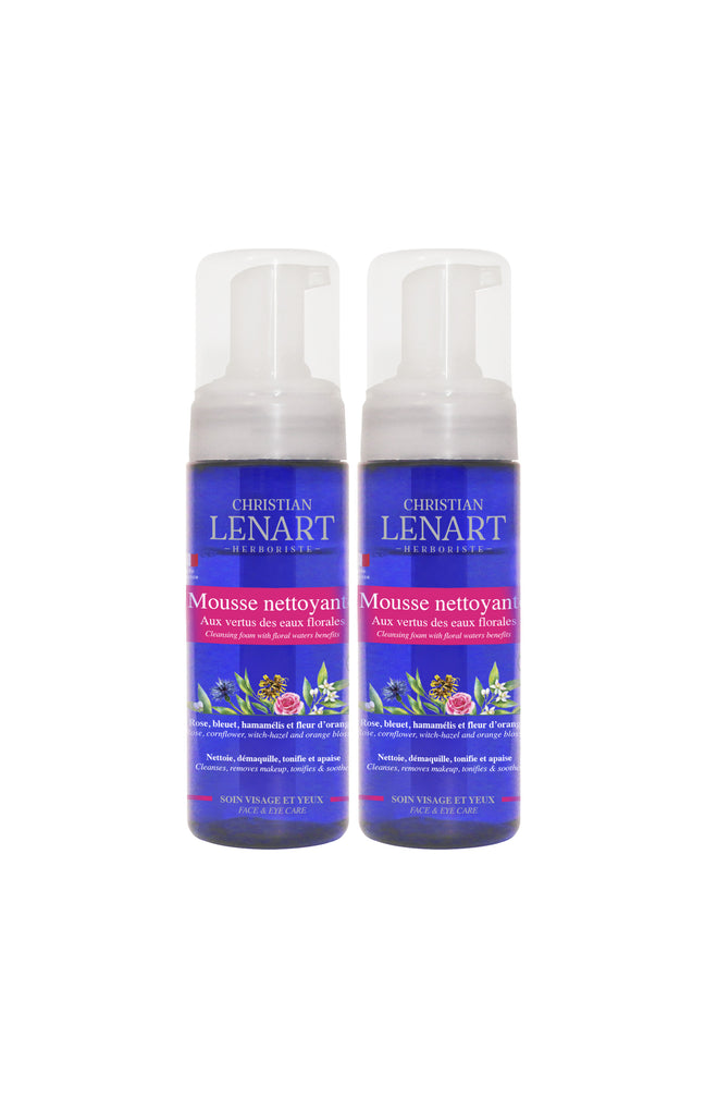 2 mousses nettoyantes démaquillantes tonifiantes - Visage & yeux - 150 ml