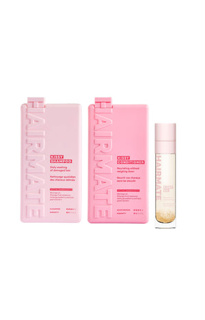 Routine cheveux fins - Hairmate - Shampoing, après shampoing & sérum