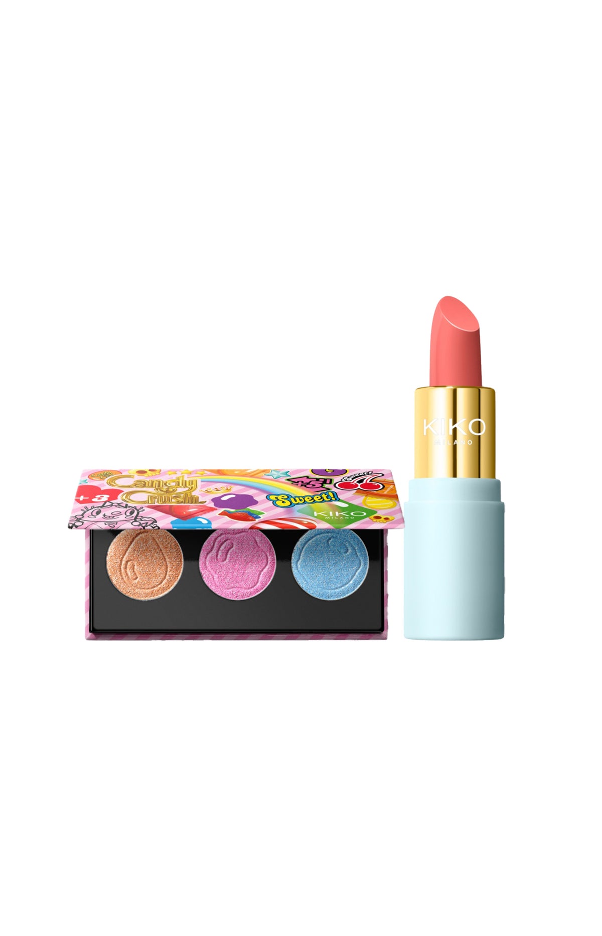 Duo make-up yeux & lèvres Kiko - Candy Crush Ultra Shimmer & Bridgerton 02