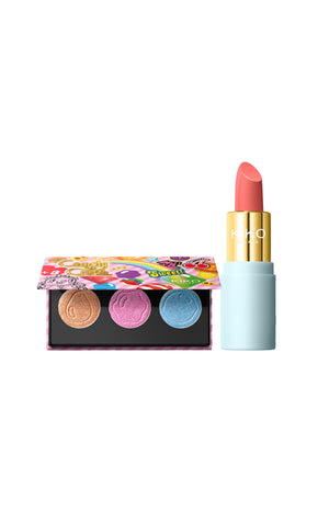 Duo make-up yeux & lèvres Kiko - Candy Crush Ultra Shimmer & Bridgerton 02