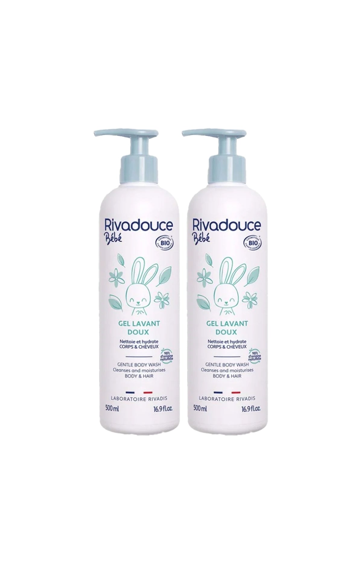 Gels lavants bio - Bébé - 2 x 500 ml