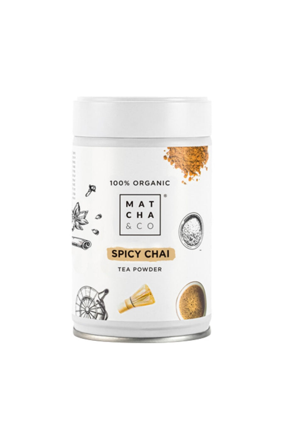Thé noir en poudre bio - Spicy Chai - 80 g