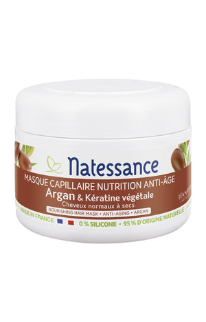 Masque nutrition intense - Argan & kératine végétale - Cheveux normaux à secs - 200 ml
