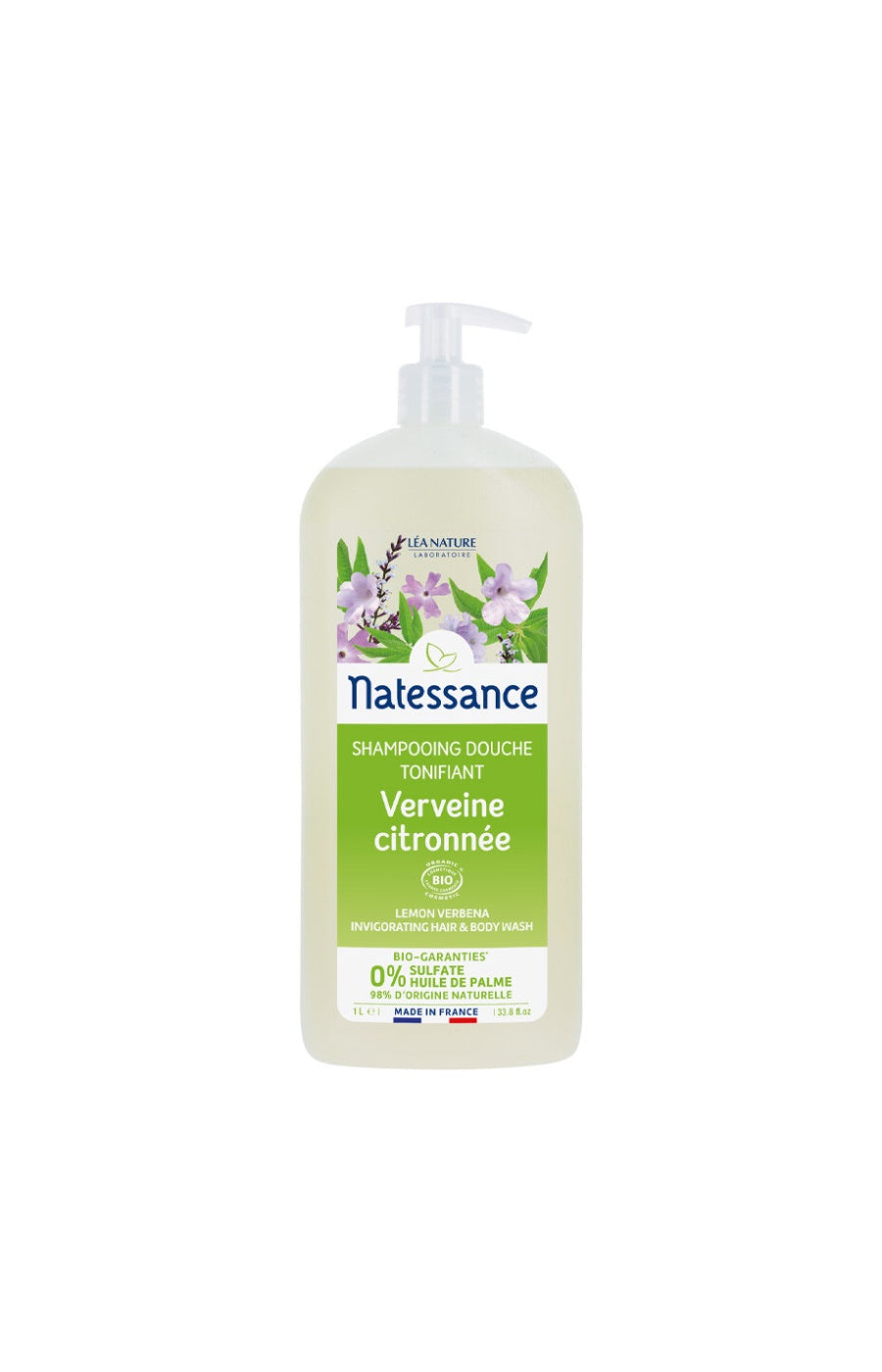 Shampoings douche tonifiants bio - Verveine citronnée - 2 x 1 L
