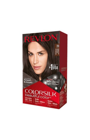 2 colorations permanentes - Colorsilk - 20 Brun Noir